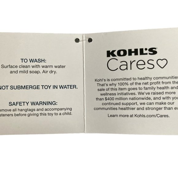 Dada  Kohl's Cares Plush Stuffed Animal  Gray Cow Black Dots Jimmy Fallon NEW - Picture 6 of 8